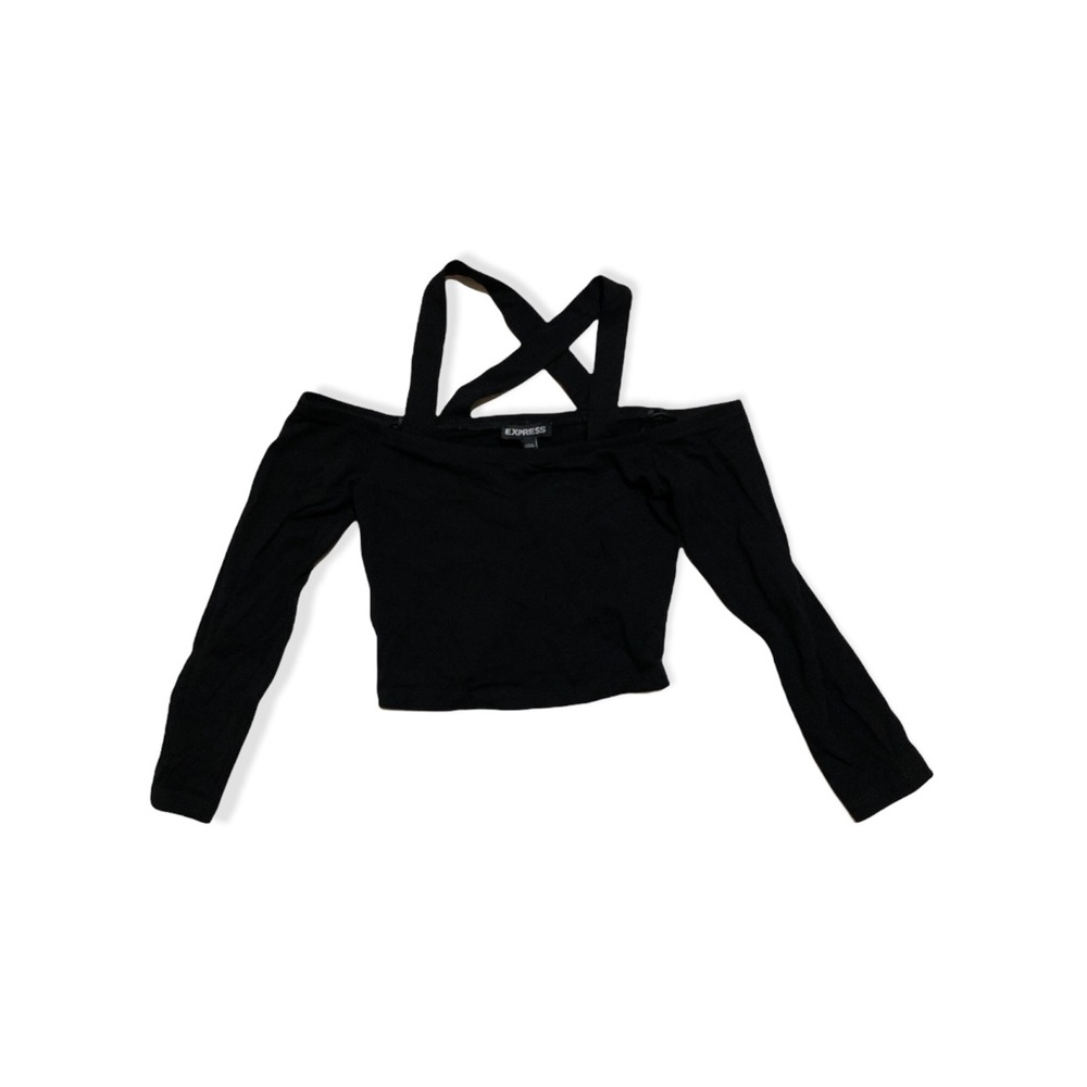 Express black crop top - XS